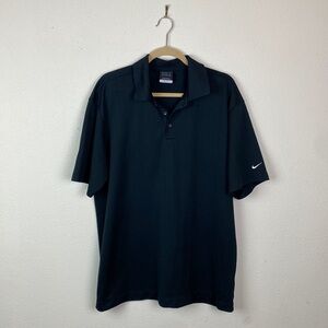 Nike Golf | Black Golf Men's Dri-Fit Short Sleeve Polo XL